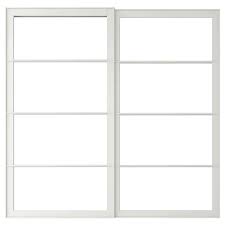 pax frame voor schuifdeurpaar met rail wit 200x201 cm ikea deurposten ikea schuifdeur