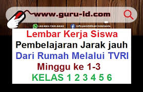 Lembar kerja siswa tema 5 kelas 3. Lembar Kerja Siswa Belajar Dari Rumah Melalui Tvri Minggu Ke 1 4 Untuk Sd Info Pendidikan Terbaru