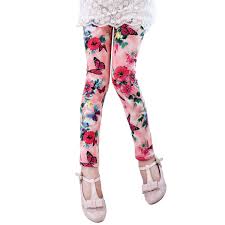 Amazon Com Evelin Lee Kids Girls Floral Printed Leggings