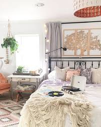 Still, painting just one wall or upholstering it in wallpaper can add a striking pop of color. 20 Whimsical Bohemian Bedroom Ideas Home Design Lover Eclectic Bedroom Bedroom Design Wall Decor Bedroom