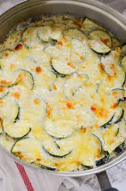 Cheesy Zucchini Gratin Low Carb Recipe Zucchini Gratin Recipes Low Carb Side Dishes