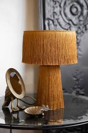No matter your interior style, you're bound to find the perfect table lamp here at homebase. Mustard Yellow All Over Fringe Table Lamp Lamp Table Lamps Uk Table Lamp