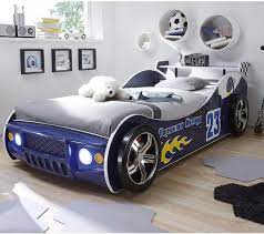 ,,ab ins bett kinder, es ist schlafenszeit'. Stella Trading Energy Autobett Mit Led Beleuchtung 90 X 200 Cm Aufregendes Auto Kinderbett Fur Kleine Rennfahrer In Rot Blau Oder Schwarz 105 X 60 X 225 Cm B H T Amazon De