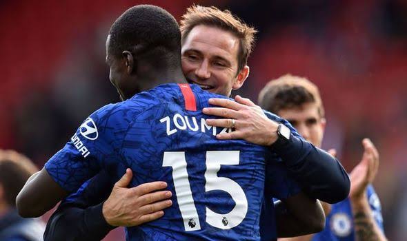 Image result for kurt zouma and frank lampard"