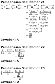 Soal aljabar kelas 7 dan jawabannya. Contoh Soal Aljabar Kelas 7