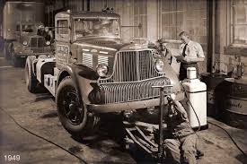 Image result for Brockway Light Blue 1949 Truck