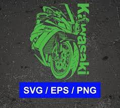 Kawasaki Ninja Motorcycle Sport Bike Emblem Logo Insignia Kawasaki Ninja Motorcycle Sport Bike Emblem Logo Insignia Vector Files Kawasaki Svg Eps Png