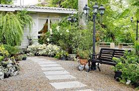 You can place your chairs and tables anywhere where there is pea gravel. 50 Best Gravel Patio Ideas Diy Design Pictures Pebble Patio Gravel Patio Diy Diy Patio