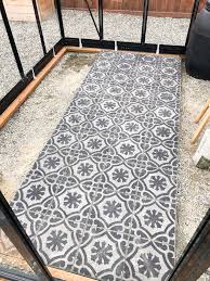 This is because stone flooring is often mortared to hold together. Diy Stenciled Paver Greenhouse Flooring