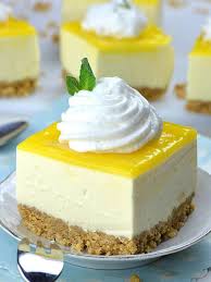 No Bake Lemon Cheesecake Bars Lemon Cheesecake Bars Cheesecake No Bake Lemon Cheesecake