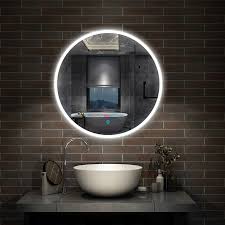 All you have to do is use the configurator on the product page to the production of our classic bathroom mirrors and mirrors with lights is based on innovative. Round Illuminated Bathroom Mirror With Demister 600x600 700x700 800x800 Circle Ebay