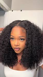 Glue less curly wig 18” @Wiggins Hair Store #gluelesswig #wiggings #c...