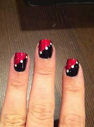 Black And White Nail Art Design Red Black Nail Art Red Nail Designs Red And White Nails Black Nail Designs