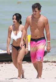 Becky G Ensures Boyfriend Austin Mahone Only Has Eyes For Her In Bikini Daily Mail Online