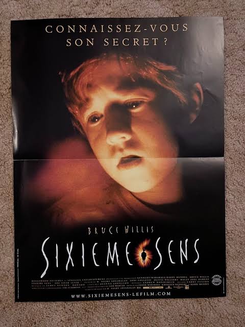 The Sixth Sense 1999 French Horror Movie Poster 15.5x21 Bruce Willis (B) |  eBay