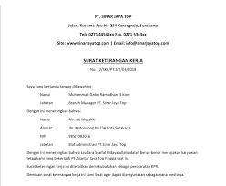 Berikut merupakan contoh sk pengangkatan pegawai tetap yang bisa anda cermati. Surat Keterangan Kerja Untuk Buka Rekening Bank Contoh Seputar Surat