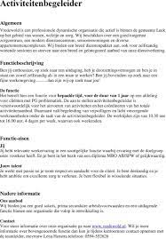 Activiteitenbegeleider Pdf Gratis Download