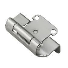 Onward Traditional Wrap Around 1 2 In Overlay Satin Nickel Self Closing Hinge 1 Pair 988snv Self Closing Hinges Overlay Hinges Hickory Hardware