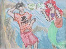 Wait No Their Cousins No Actually Percy Is Her Uncle Because Ariels Dad Is Triton Who Is Pos Percy Jackson Memes Percy Jackson Funny Percy Jackson Art