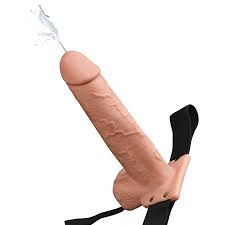 9 Hollow Squirting Strap-On With Balls - Strap-Ons | Adam & Eve