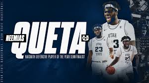 Queta missed the first nine games of his sophomore season with a knee injury. Neemias Queta Named One Of 10 Semifinalists For Naismith Defensive Player Of The Year Utah State University Athletics