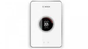 Connecting to your home network, you can use mobile apps, voice commands, and third party controls to run the heat pump. Worcester Bosch Easycontrol Smart Thermostat White Smart Home