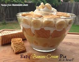 Easy Banana Cream Pie Recipe Made With Instant Pudding Easy Banana Cream Pie Thanksgiving Food Desserts Banana Cream Pie Recipe