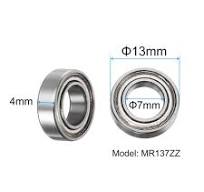 10 Packs MR137ZZ Deep Groove Ball Bearings 7x13x4mm Chrome Steel Miniature Bearing Double Shielded, P6 (ABEC 3)