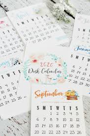 The design of the item is completed with paint ornaments and decoupage napkins with prints. Free Printable 2020 Calendar Clean And Scentsible