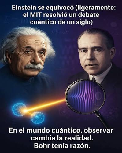 UN SIGLO DESPUÉS... QUIEN LE GANO A QUIEN... Einstein vs. Bohr: Cuando la  Observación Cambia la Realidad ☆ Una Disputa de Gigantes Imagina dos de las  mentes más brillantes de la historia