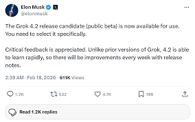 Grok 4.2 Beta 重磅上线：xAI首款原生多代理AI - 专业网站开发服务