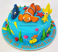 Baby shark, doo, doo, doo, doo, doo, doo. Nemo Theme Customized Designer Cake For Girls Birthday Cakesdecor