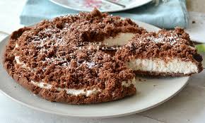 Sbriciolata Al Cacao E Crema Al Cocco Ricetta Senza Cottura Ricette Ricette Al Cioccolato Idee Alimentari