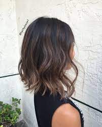 Natural Balayage And Lob Black Hair Balayage Brunette Balayage Hair Balayage Hair Blonde