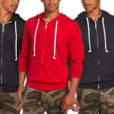 hoodie buddie mens light fleece zip hoodie with earbuds