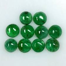 4 47 Cts Natural Top Green Emerald Round Cabochon Lot Zambia Calibrated 4 5 Mm Emerald Green Gemstone Colors Cabochon