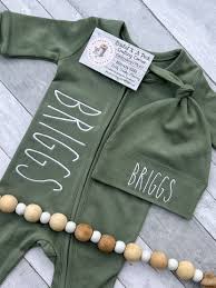 Baby Boy Hospital Outfit Green