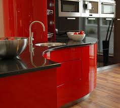 red and black kitchen accessories