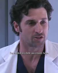 Don't get me wrong. I love Derek but shouldn't he have given a little more  thought to it before he jumped into bed with her after they left the bar  that night?