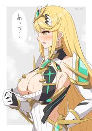 Rule 34 - 6oryo Illust Blonde Hair Breasts Female Female Only Mythra  Nintendo Open Mouth Solo Xenoblade (series) Xenoblade Chronicles 2 | 8634374