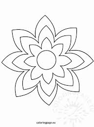 Big Flower Coloring Pages New Printable Flower Template Coloring Page In 2020 Flower Template Flower Templates Printable Flower Printable