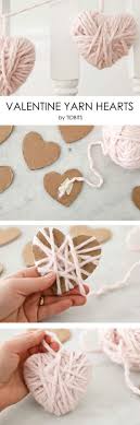 Valentine Yarn Heart Valentines Diy Valentine Crafts Crafts