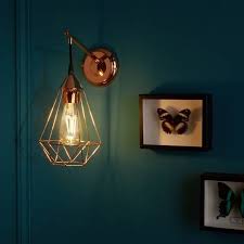 Applique Metal Cuivre Inspire Byron 1 Lumiere S Applique Murale Chambre Applique Murale Applique Murale Salon