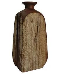 Unusual Japanese Inspired Carved 1950s Wooden Vase Holz Drechseln Drechseln Holz Schnitzen