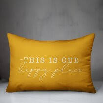 Add comfort and style to your patio furniture with outdoor cushions & pillows. Outdoor Yellow And Gold Throw Pillows You Ll Love In 2021 Wayfair