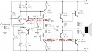 Today we can learn how to make an amplifier using transistor ttc5200 only. Simple 150 Watt Amplifier Circuit Using Transistors Homemade Circuit Projects