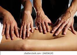 Four Hands Massage Stock Photo Edit Now 246536143
