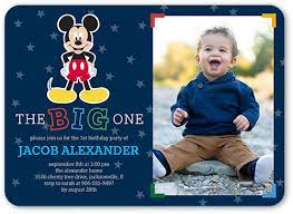 Shapes and more to your invitation. Disney Mickey Mouse First Birthday Invitation For Baby Boy Shutterfly