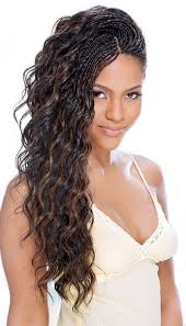 Microlocks hairstyle sisterlocks hairstyle it is a traditional locs style that comes with a size of pencil and pinky finger whereas, it is a customary locs style, created by some specific tools. Name Freetress Braid Bulk Loose Deep Bulk 24 Inch Color Shown On Model Material Synt Micro Braids Hairstyles Tree Braids Hairstyles Wavy Hair With Braid