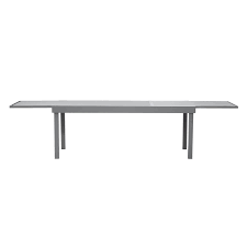 Nouvomeuble table extensible design blanc laqué manama. Table De Jardin Aluminium Atlantique
